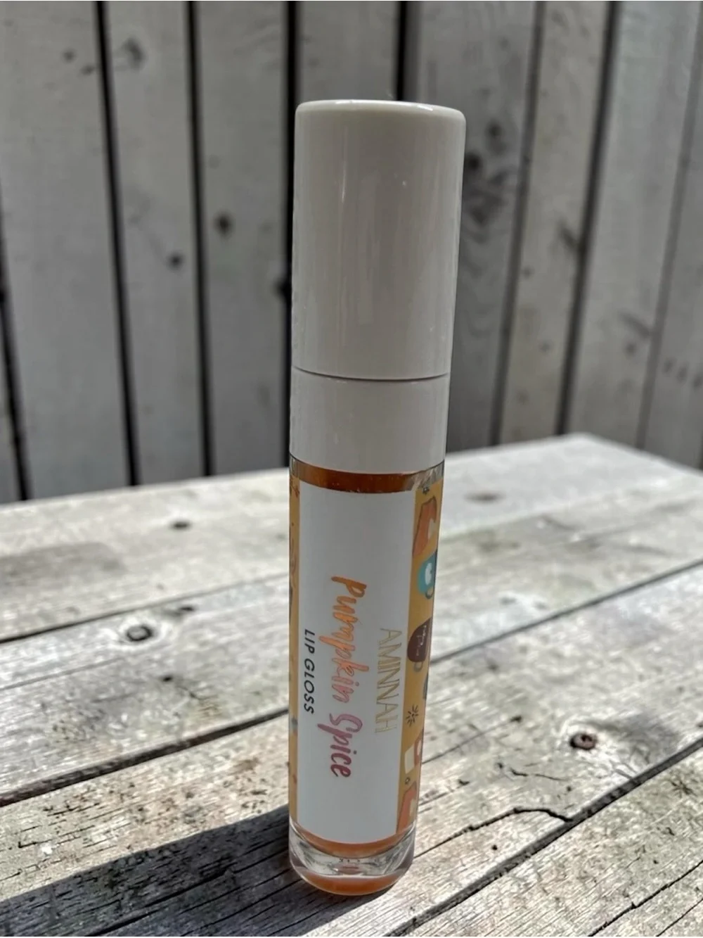NWT Aminnah Pumpkin Spice Lip Gloss
